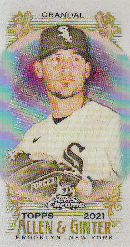 Tarjetas paralelas ""mini refractor"" de béisbol cromadas Topps Allen and Ginter 2021 - Imagen 162 de 167