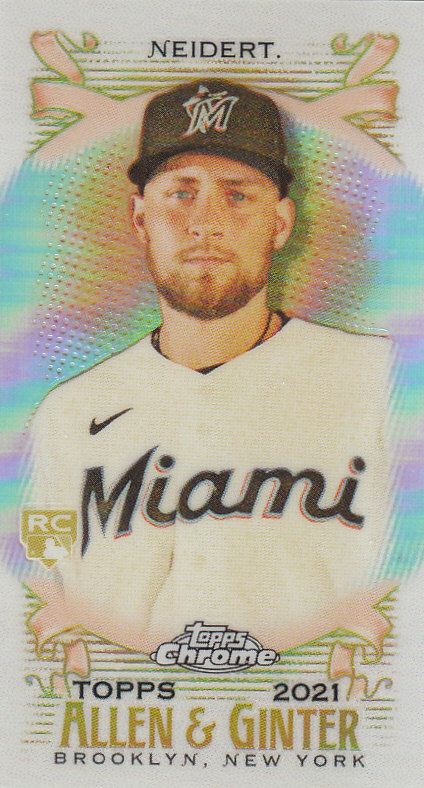 Tarjetas paralelas ""mini refractor"" de béisbol cromadas Topps Allen and Ginter 2021 - Imagen 166 de 167