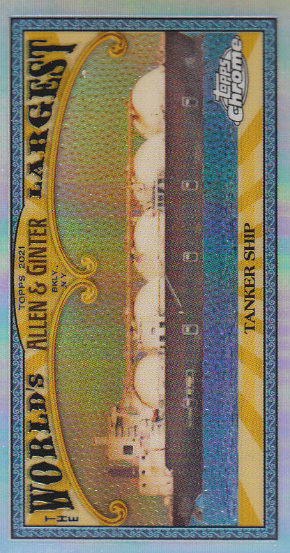 2021 Topps Allen and Ginter Chrome Baseball "Mini Worlds Largest" Insert Cards - Bild 22 von 35