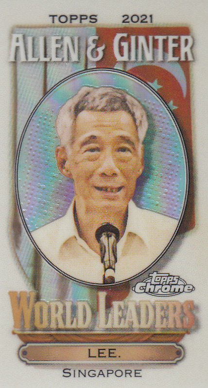 Tarjetas insertadas 2021 Topps Allen and Ginter cromadas de béisbol "Mini líderes mundiales" - Imagen 14 de 25