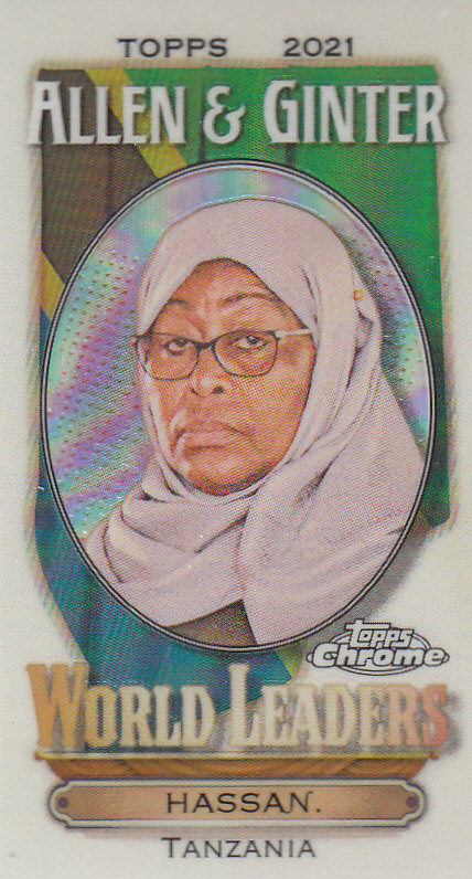 Tarjetas insertadas 2021 Topps Allen and Ginter cromadas de béisbol "Mini líderes mundiales" - Imagen 16 de 25