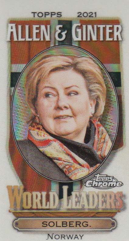 Tarjetas insertadas 2021 Topps Allen and Ginter cromadas de béisbol "Mini líderes mundiales" - Imagen 18 de 25