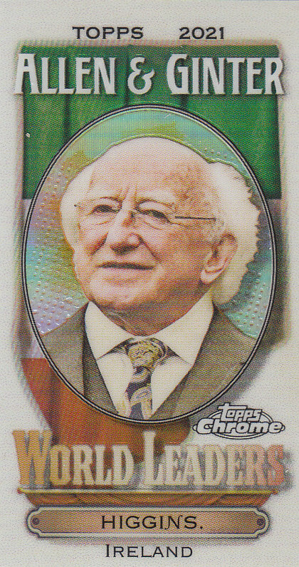 Tarjetas insertadas 2021 Topps Allen and Ginter cromadas de béisbol "Mini líderes mundiales" - Imagen 24 de 25