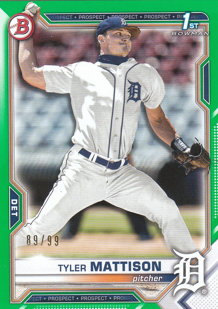 Tarjetas paralelas de béisbol Bowman Draft 2021 "papel de color" - Imagen 18 de 59