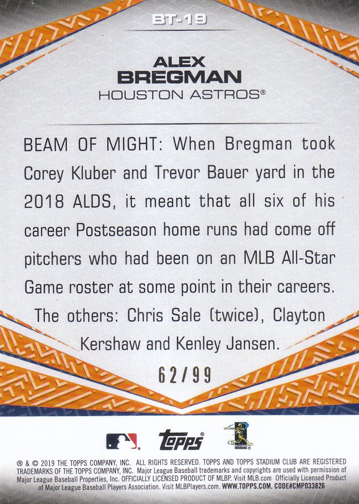 2019 Stadium Club (Topps) Baseball Part 4 Autograph and Insert Cards - Picture 47 of 181