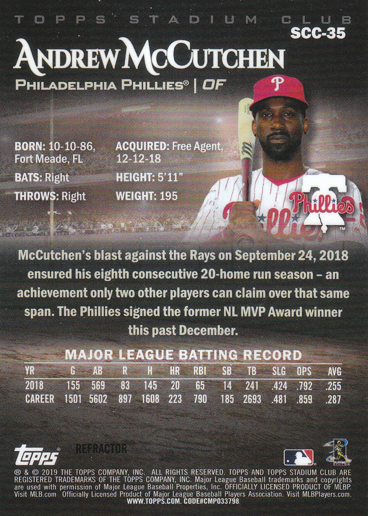 2019 Stadium Club (Topps) Baseball Part 4 Autograph and Insert Cards - Picture 71 of 181