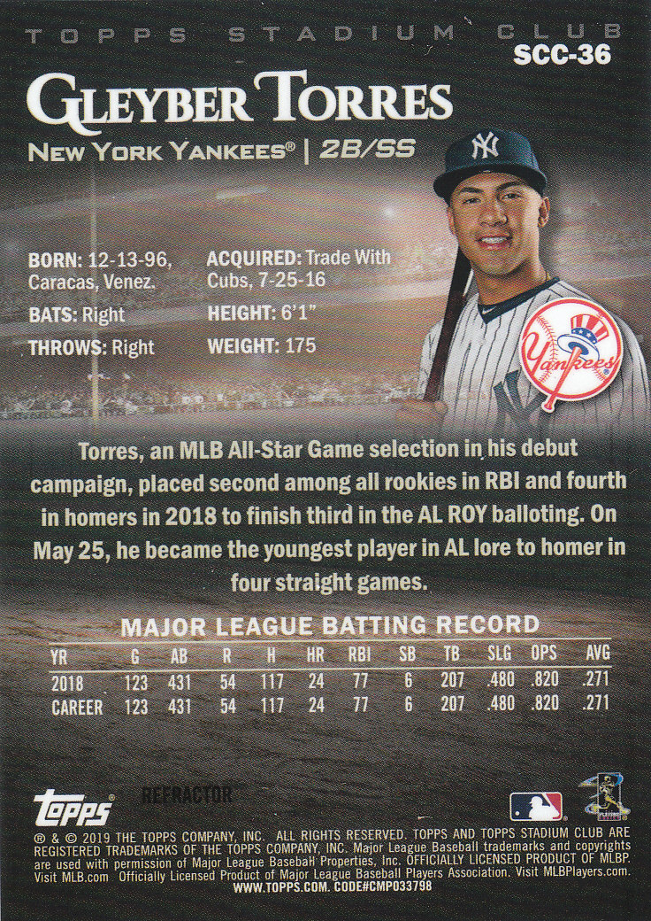 2019 Stadium Club (Topps) Baseball Part 4 Autograph and Insert Cards - Picture 73 of 181