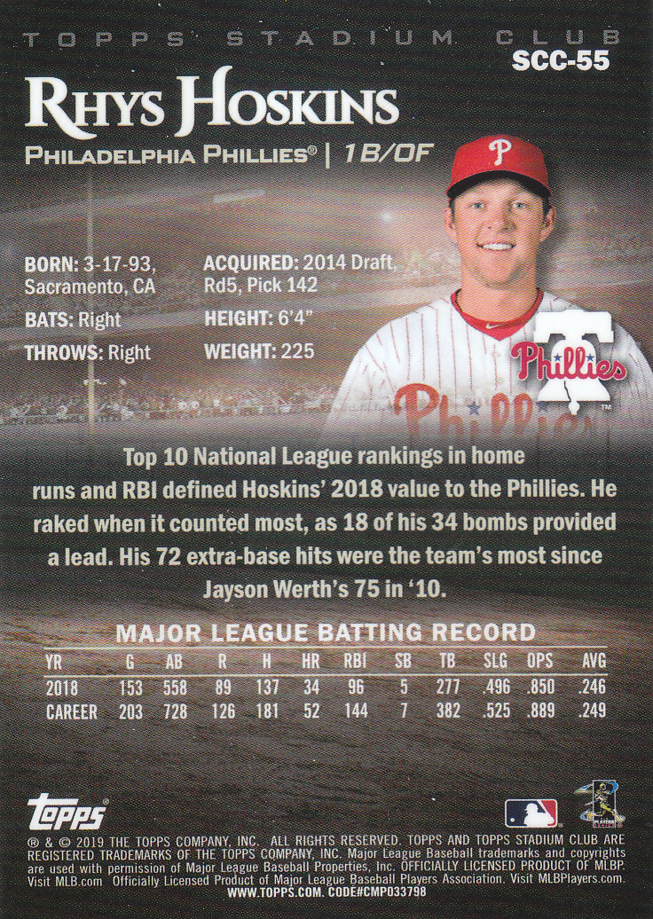 2019 Stadium Club (Topps) Baseball Part 4 Autograph and Insert Cards - Picture 59 of 181