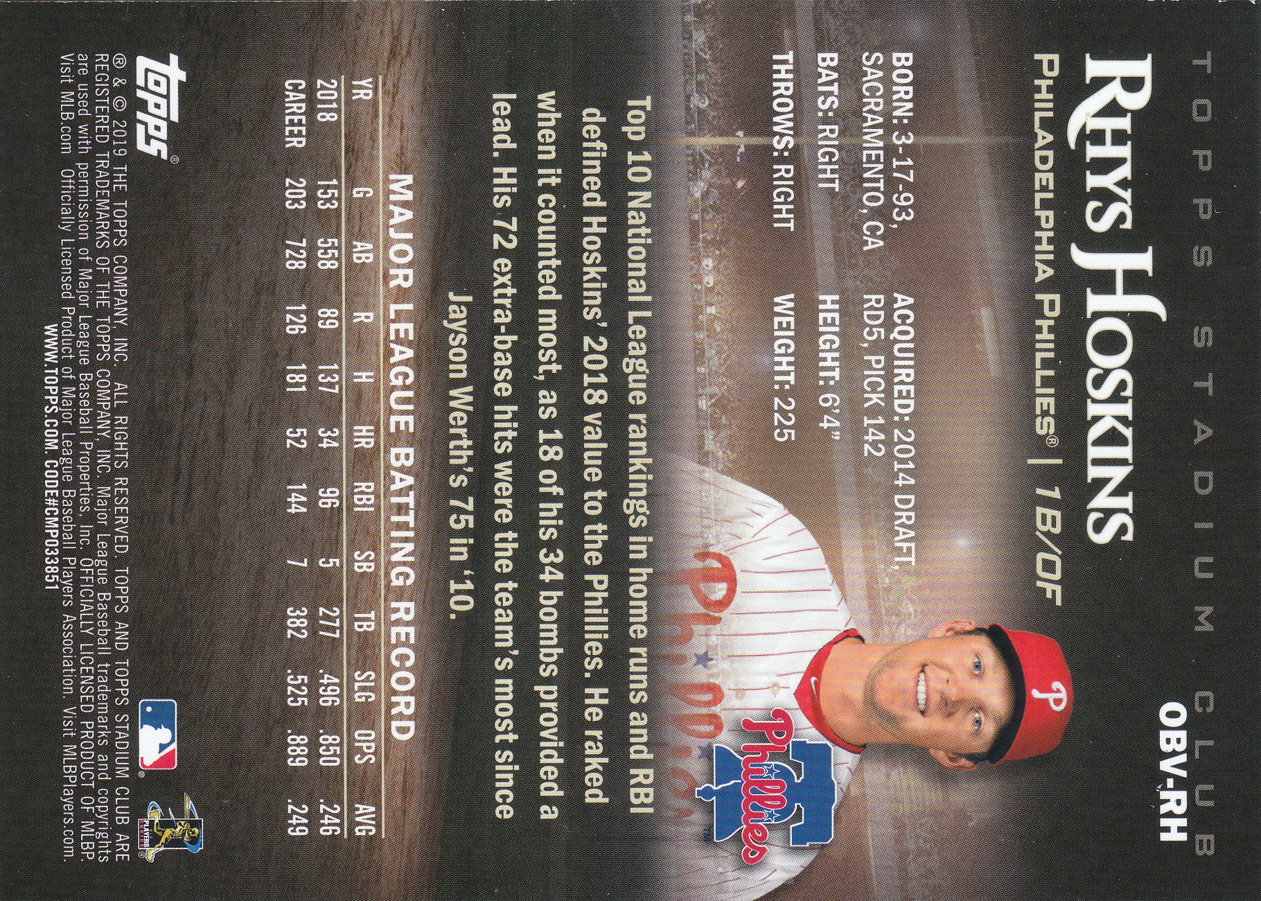 2019 Stadium Club (Topps) Baseball Part 4 Autograph and Insert Cards - Picture 117 of 181