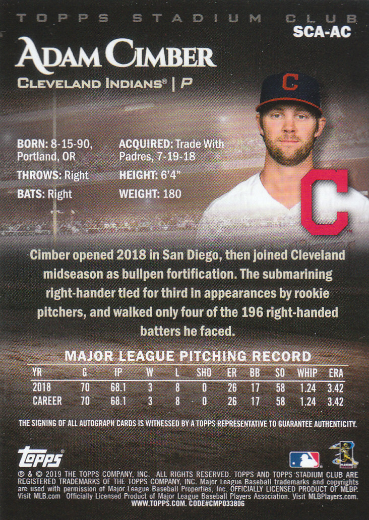 2019 Stadium Club (Topps) Baseball Part 4 Autograph and Insert Cards - Picture 3 of 181