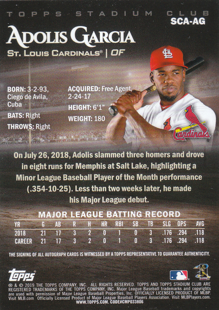 2019 Stadium Club (Topps) Baseball Part 4 Autograph and Insert Cards - Picture 5 of 181