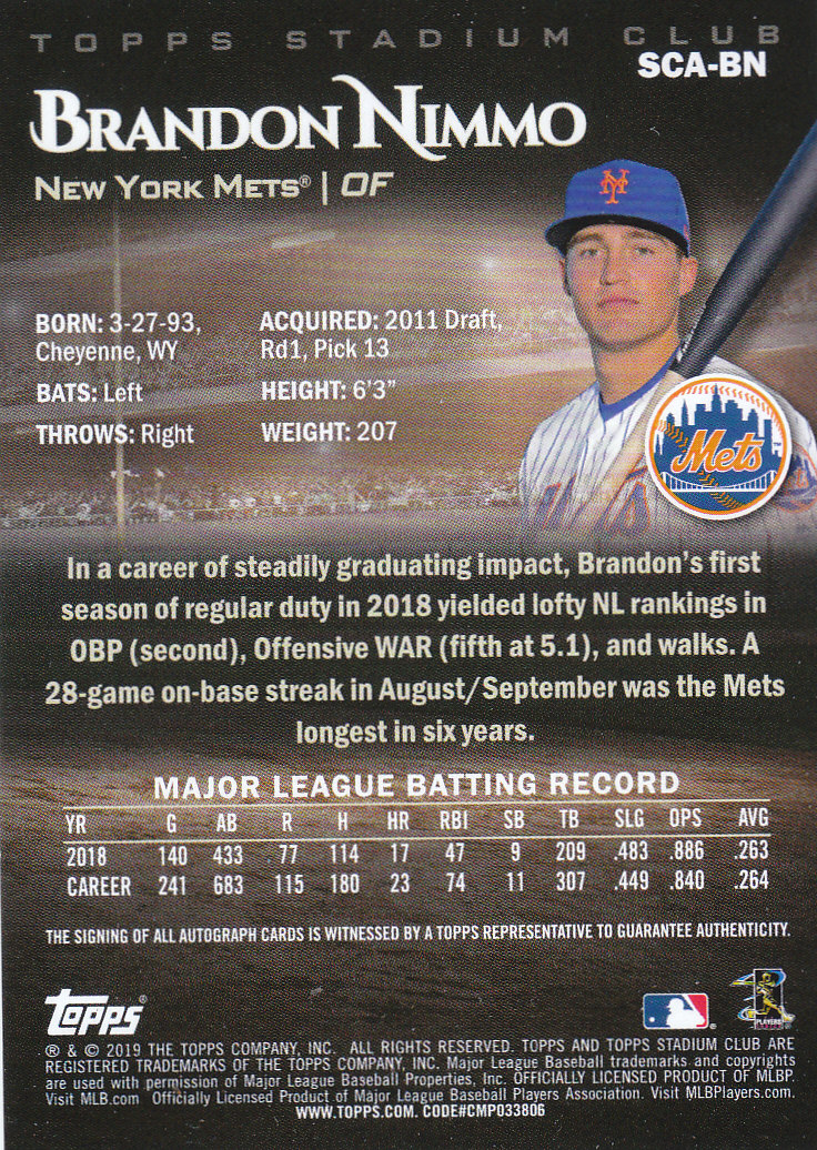 2019 Stadium Club (Topps) Baseball Part 4 Autograph and Insert Cards - Picture 9 of 181