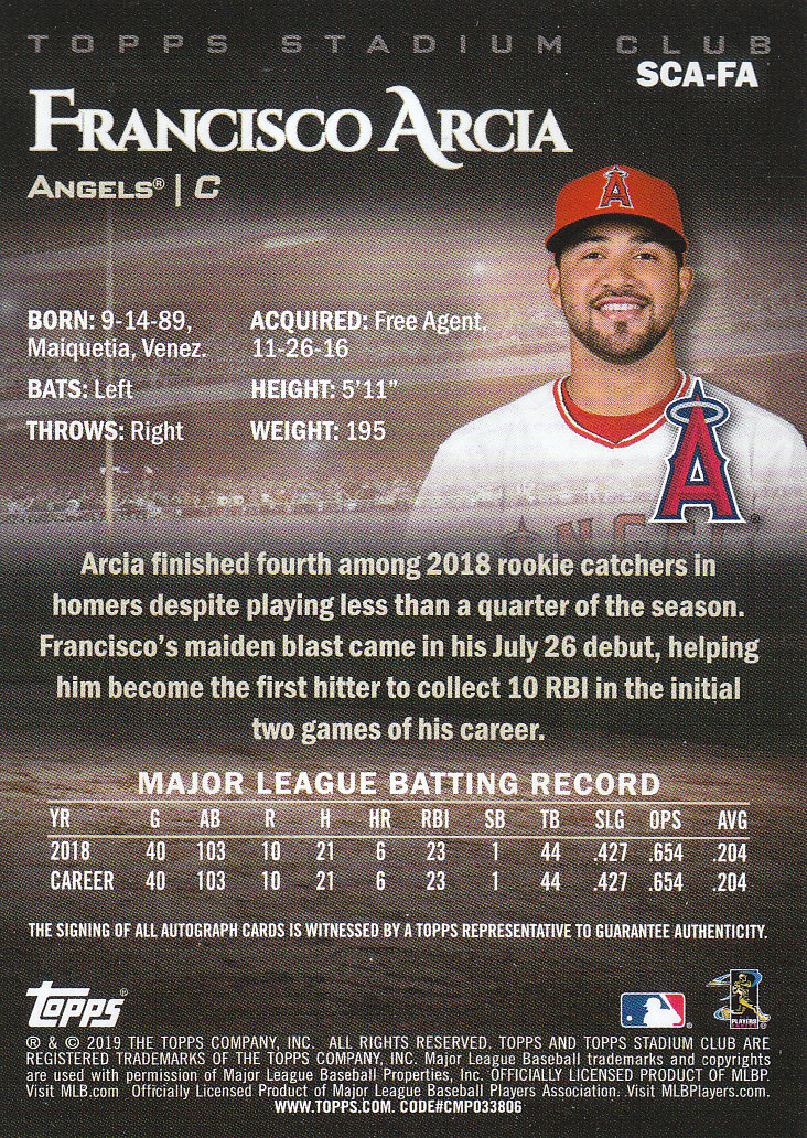 2019 Stadium Club (Topps) Baseball Part 4 Autograph and Insert Cards - Picture 21 of 181