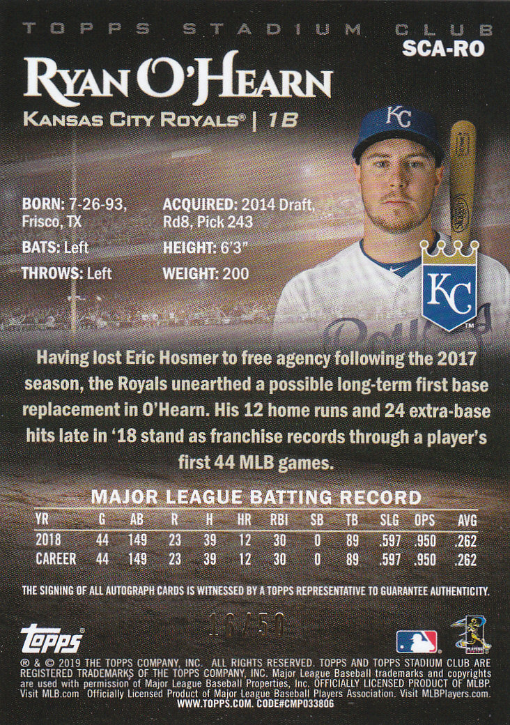 2019 Stadium Club (Topps) Baseball Part 4 Autograph and Insert Cards - Picture 43 of 181