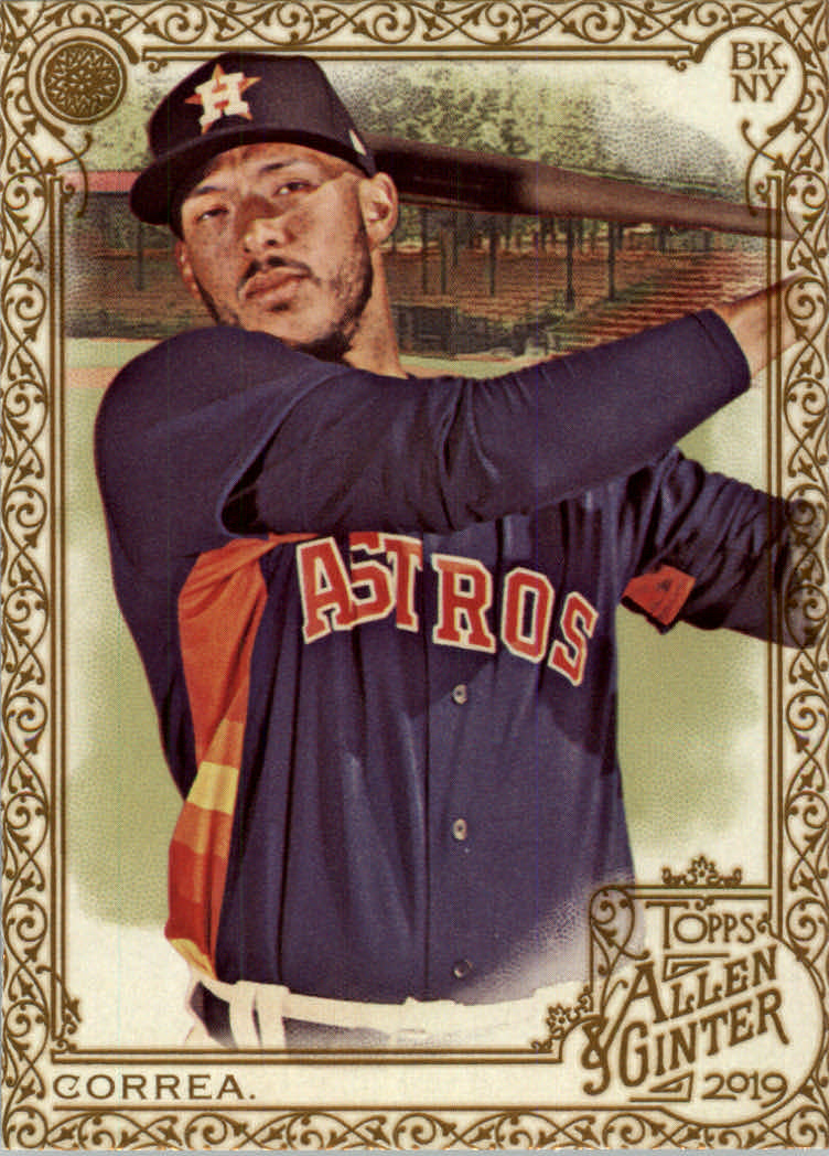 2019 Topps Allen and Ginter Baseball "Gold Border" Parallel Cards - Picture 320 of 351
