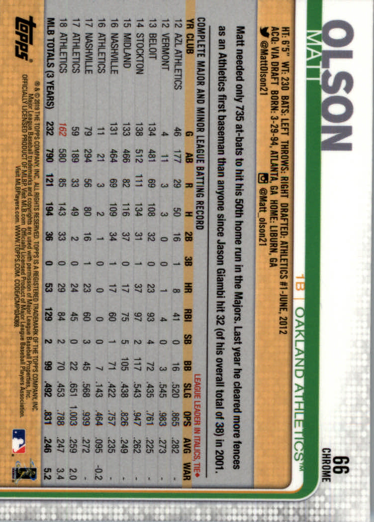 2019 Topps Chrome Baseball Part 1 Main Set Cards #1 to #204 - Picture 129 of 377
