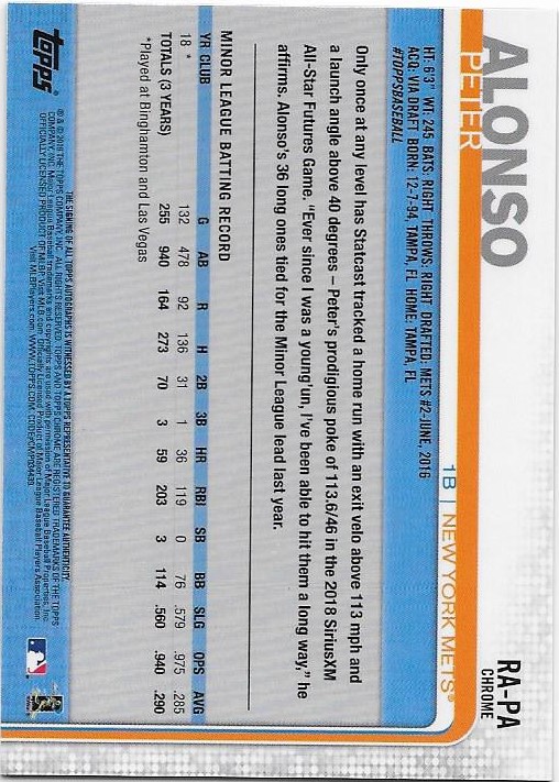 2019 Topps Chrom Baseball Teil 6 Relikt und Rookie Autogrammkarten - Bild 51 von 101
