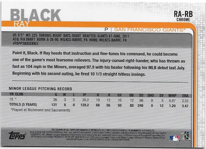 2019 Topps Chrom Baseball Teil 6 Relikt und Rookie Autogrammkarten - Bild 55 von 101