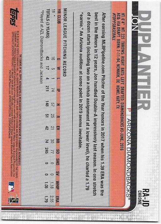 2019 Topps Chrom Baseball Teil 6 Relikt und Rookie Autogrammkarten - Bild 35 von 101