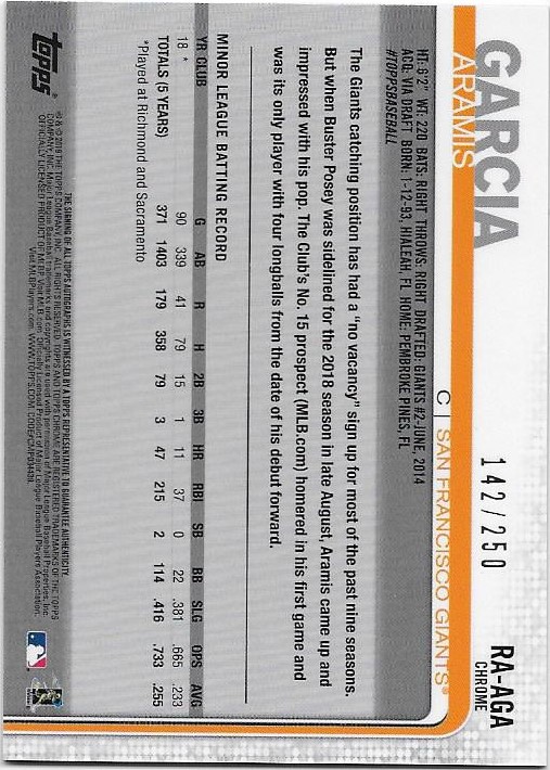 2019 Topps Chrom Baseball Teil 6 Relikt und Rookie Autogrammkarten - Bild 81 von 101
