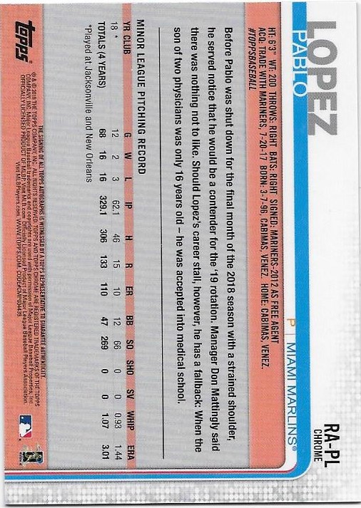 2019 Topps Chrom Baseball Teil 6 Relikt und Rookie Autogrammkarten - Bild 53 von 101