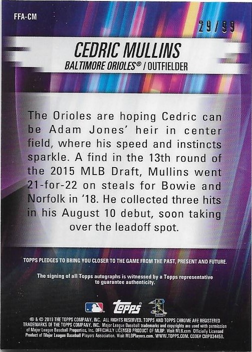 2019 Topps Chrom Baseball Teil 6 Relikt und Rookie Autogrammkarten - Bild 7 von 101