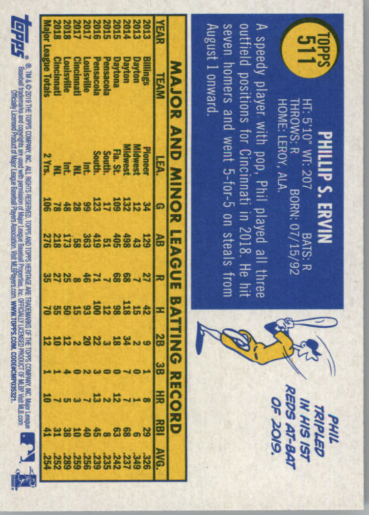 2019 Topps Heritage High Series Baseball Part 1 Main Set Cards #501 to #725 - Picture 21 of 431