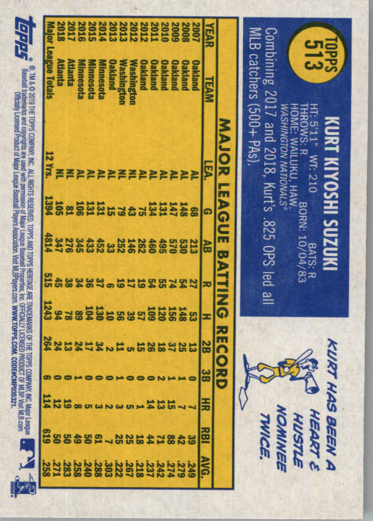 2019 Topps Heritage High Series Baseball Part 1 Main Set Cards #501 to #725 - Picture 23 of 431