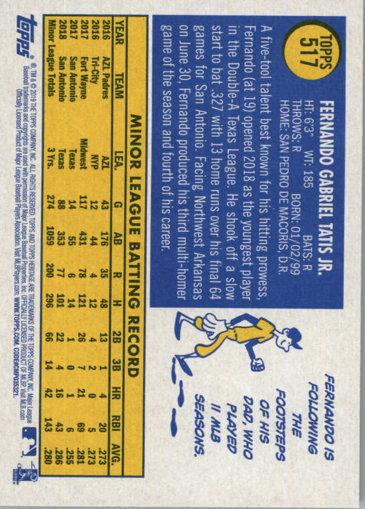2019 Topps Heritage High Series Baseball Part 1 Main Set Cards #501 to #725 - Picture 29 of 431