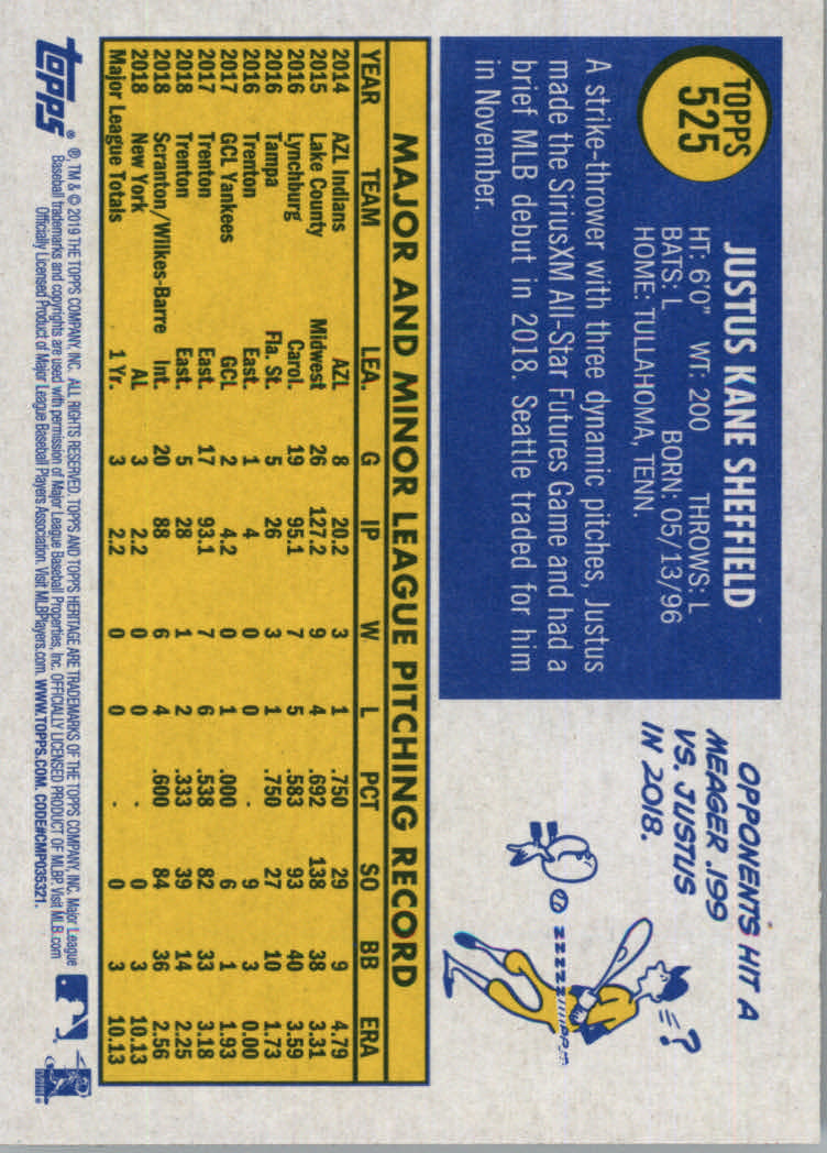 2019 Topps Heritage High Series Baseball Part 1 Main Set Cards #501 to #725 - Picture 41 of 431
