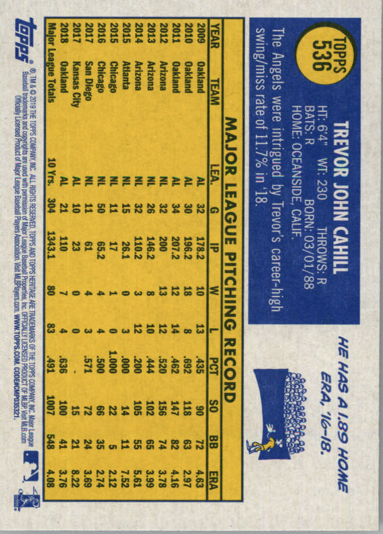 2019 Topps Heritage High Series Baseball Part 1 Main Set Cards #501 to #725 - Picture 63 of 431