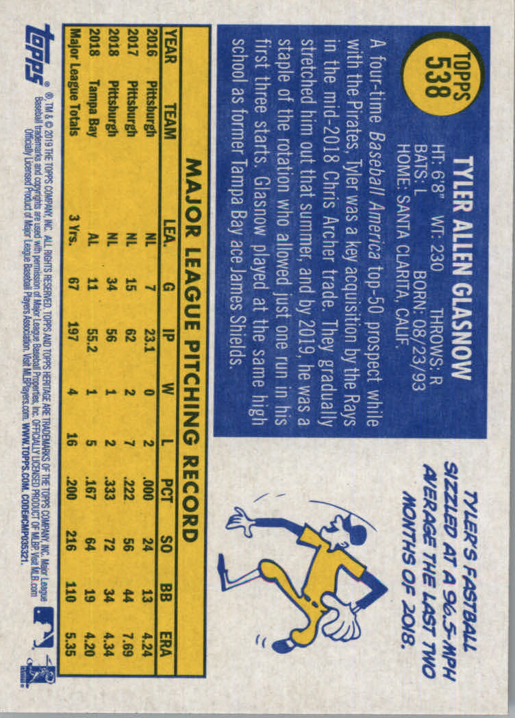 2019 Topps Heritage High Series Baseball Part 1 Main Set Cards #501 to #725 - Picture 67 of 431