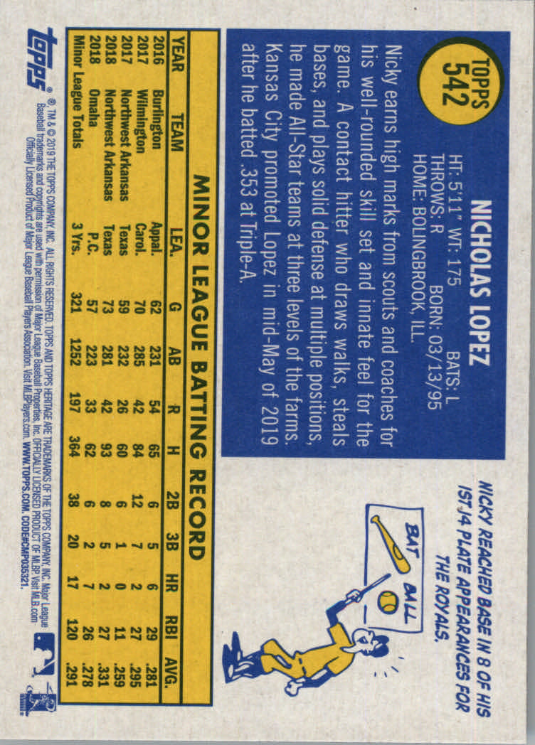2019 Topps Heritage High Series Baseball Part 1 Main Set Cards #501 to #725 - Picture 75 of 431