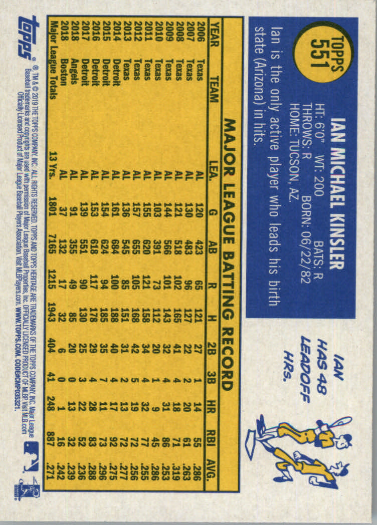 2019 Topps Heritage High Series Baseball Part 1 Main Set Cards #501 to #725 - Picture 93 of 431