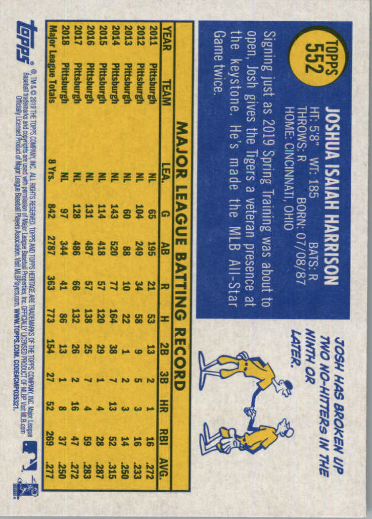 2019 Topps Heritage High Series Baseball Part 1 Main Set Cards #501 to #725 - Picture 95 of 431