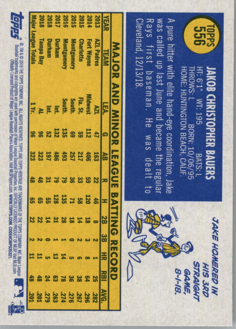 2019 Topps Heritage High Series Baseball Part 1 Main Set Cards #501 to #725 - Picture 103 of 431