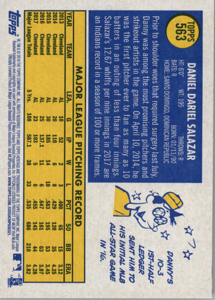 2019 Topps Heritage High Series Baseball Part 1 Main Set Cards #501 to #725 - Picture 117 of 431