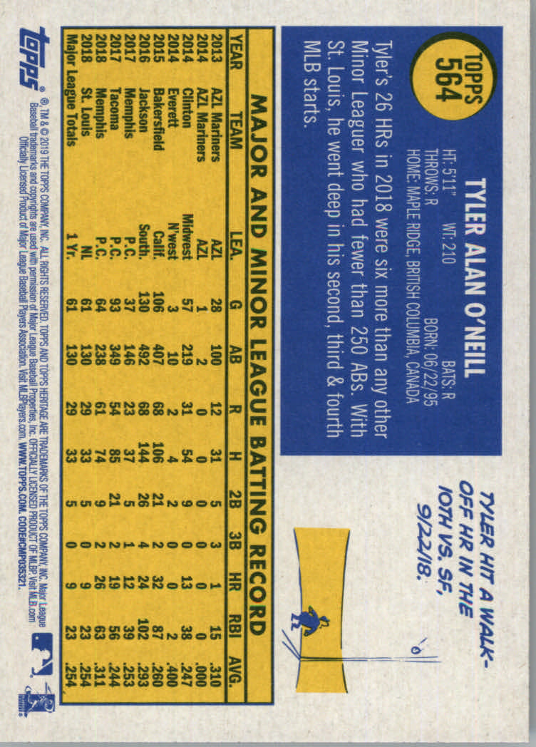 2019 Topps Heritage High Series Baseball Part 1 Main Set Cards #501 to #725 - Picture 119 of 431