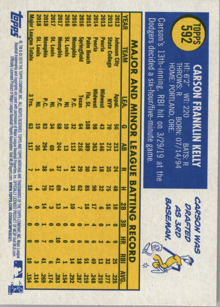2019 Topps Heritage High Series Baseball Part 1 Main Set Cards #501 to #725 - Picture 173 of 431