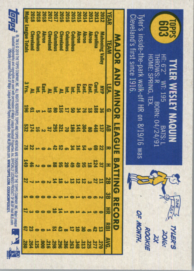 2019 Topps Heritage High Series Baseball Part 1 Main Set Cards #501 to #725 - Picture 195 of 431
