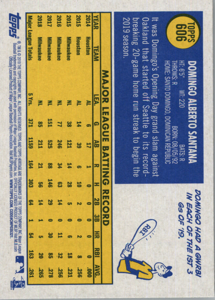 2019 Topps Heritage High Series Baseball Part 1 Main Set Cards #501 to #725 - Picture 201 of 431