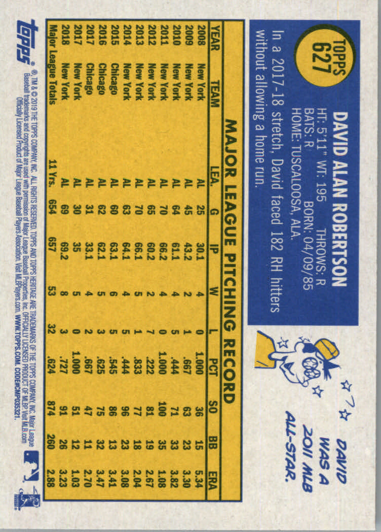 2019 Topps Heritage High Series Baseball Part 1 Main Set Cards #501 to #725 - Picture 243 of 431
