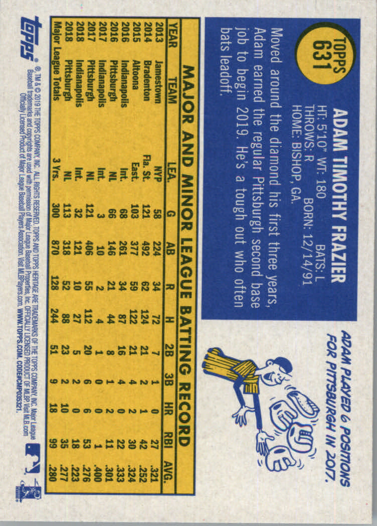2019 Topps Heritage High Series Baseball Part 1 Main Set Cards #501 to #725 - Picture 251 of 431