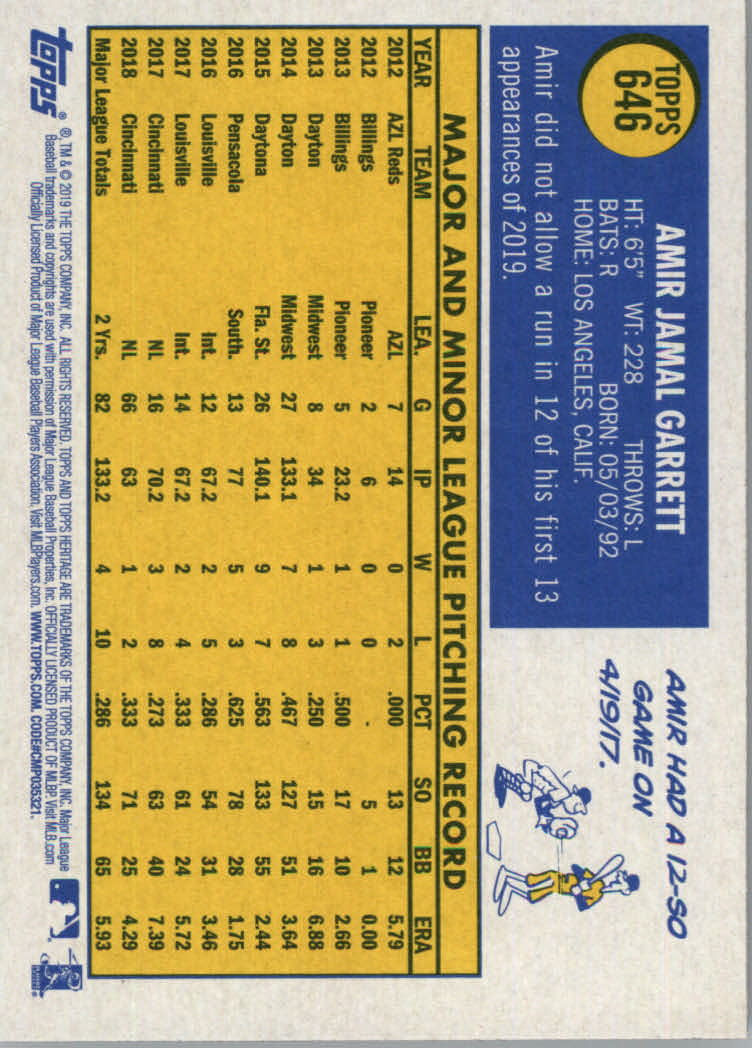2019 Topps Heritage High Series Baseball Part 1 Main Set Cards #501 to #725 - Picture 281 of 431