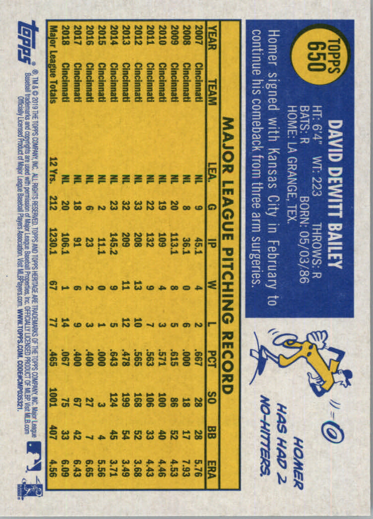 2019 Topps Heritage High Series Baseball Part 1 Main Set Cards #501 to #725 - Picture 289 of 431