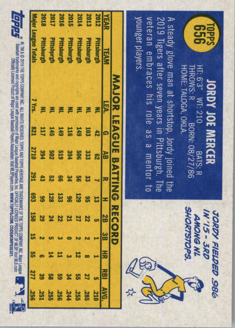 2019 Topps Heritage High Series Baseball Part 1 Main Set Cards #501 to #725 - Picture 301 of 431