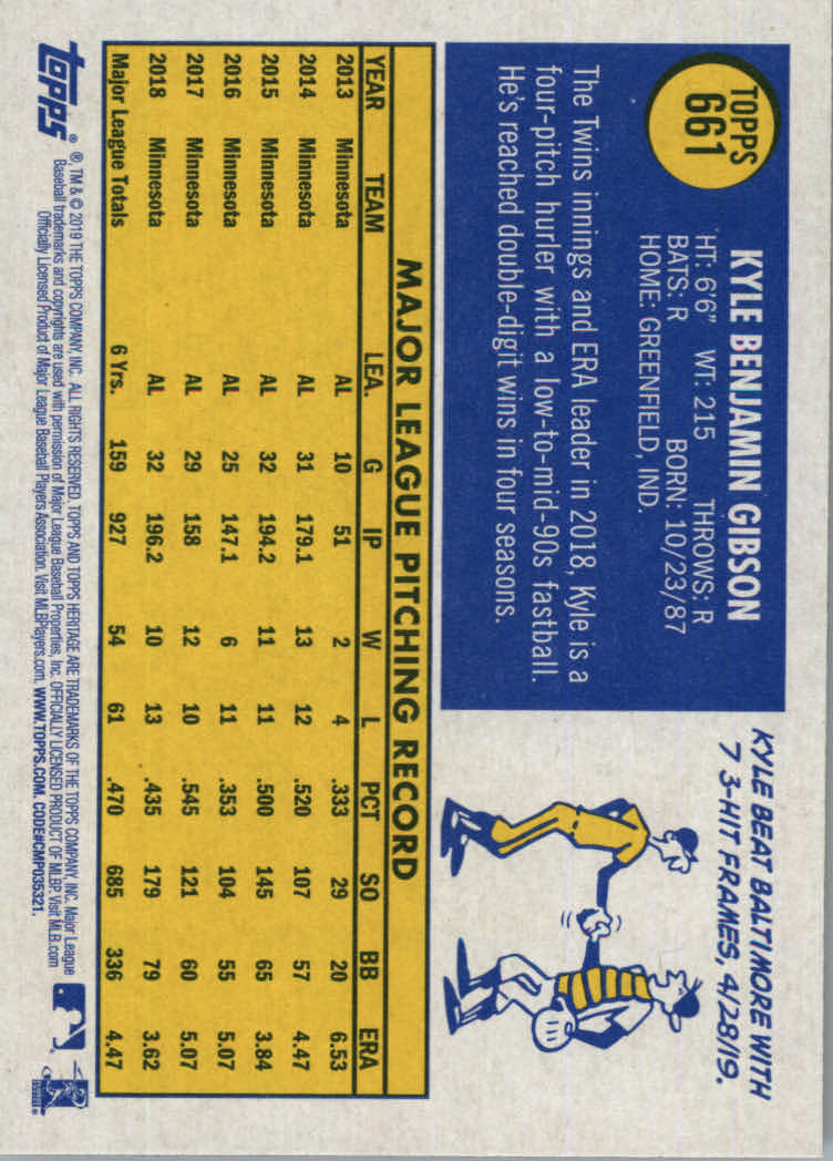 2019 Topps Heritage High Series Baseball Part 1 Main Set Cards #501 to #725 - Picture 311 of 431