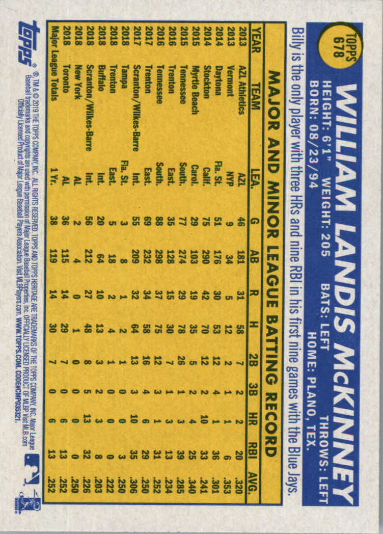 2019 Topps Heritage High Series Baseball Part 1 Main Set Cards #501 to #725 - Picture 343 of 431
