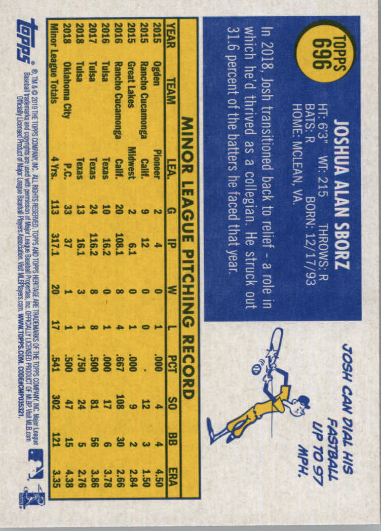 2019 Topps Heritage High Series Baseball Part 1 Main Set Cards #501 to #725 - Picture 379 of 431