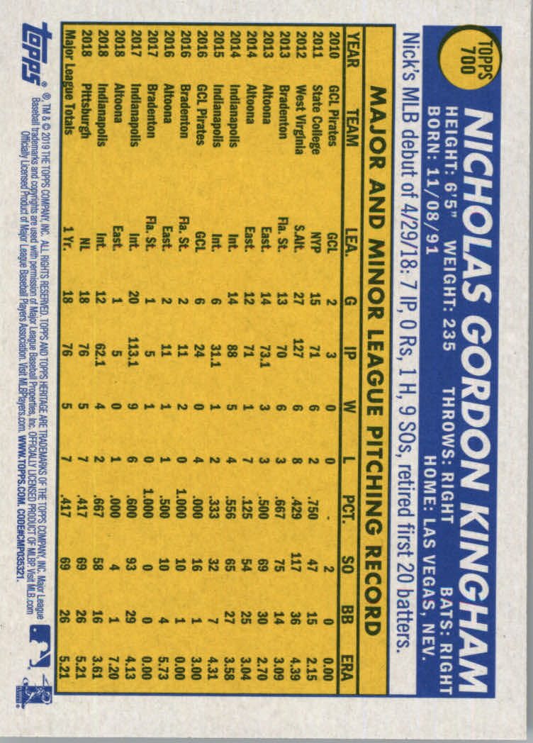 2019 Topps Heritage High Series Baseball Part 1 Main Set Cards #501 to #725 - Picture 387 of 431
